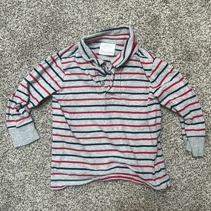 Hanna Andersson striped polo shirt long sleeve